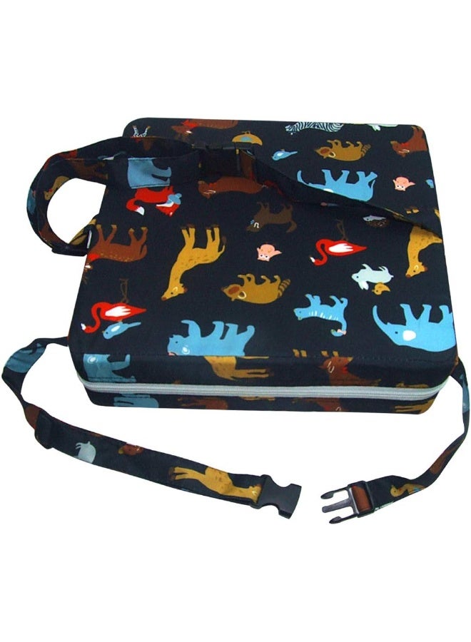 SUNMALL وسادة رفع كرسي الطعام من صنمال قابلة للنقل وقابلة للفك وقابلة للتعديل كرسي مرتفع للأطفال الرضع والأطفال الصغار وسادة مقعد سميكة قابلة للغسل - Image 1