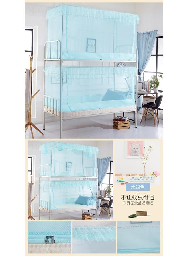 Bluejw 8DWL College Students' Dormitory Mosquito Net Burds High And Low Beds Children's Bed Dormitory Fully Surrounded By Mosquito And Insect Prevention Pure Color - Image 1