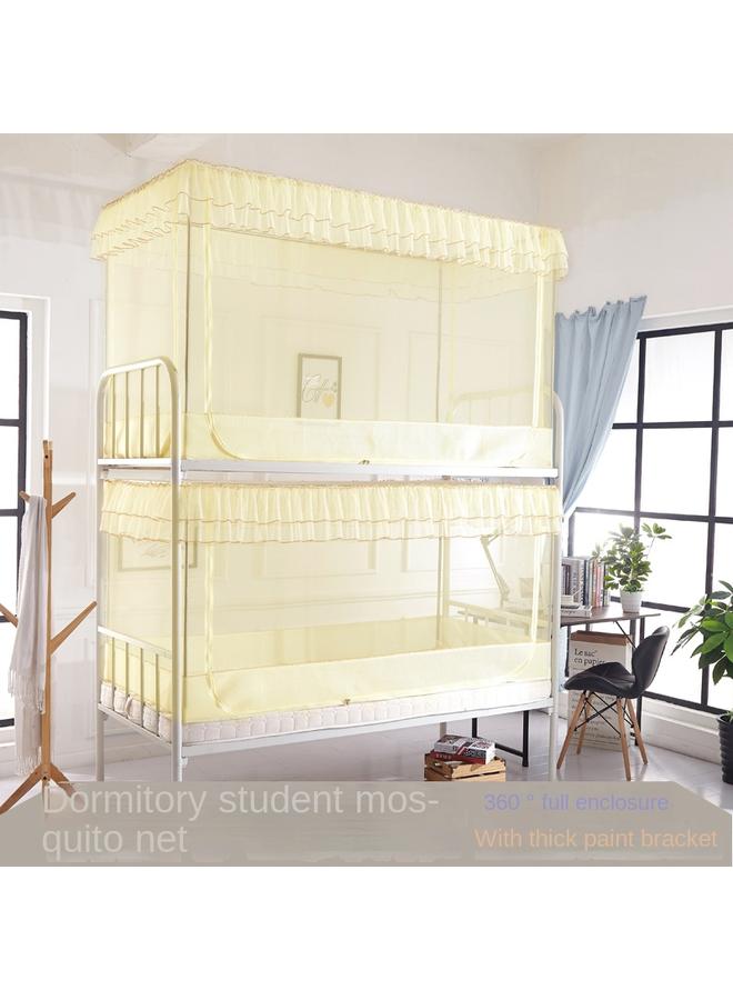 Bluejw 8DWL College Students' Dormitory Mosquito Net Burds High And Low Beds Children's Bed Dormitory Fully Surrounded By Mosquito And Insect Prevention Pure Color - Image 3