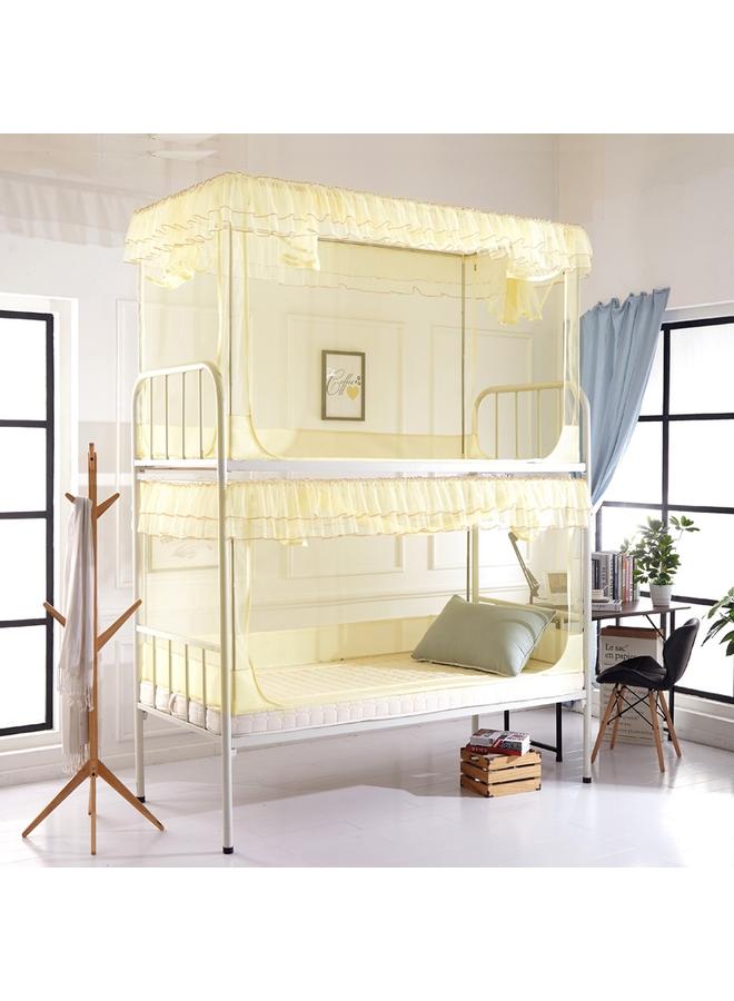 Bluejw 8DWL College Students' Dormitory Mosquito Net Burds High And Low Beds Children's Bed Dormitory Fully Surrounded By Mosquito And Insect Prevention Pure Color - Image 4