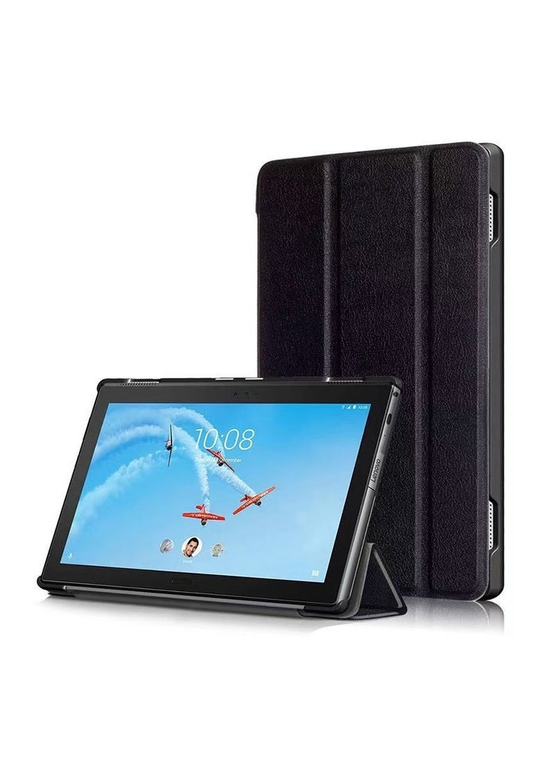 عام غلاف واقي مناسب للوحي Lenovo Tab4 10 Plus طراز TB-X704F/N - هيكل ثلاثي الطيات مقاوم للصدمات مع فتحات دقيقة للحماية - Image 1