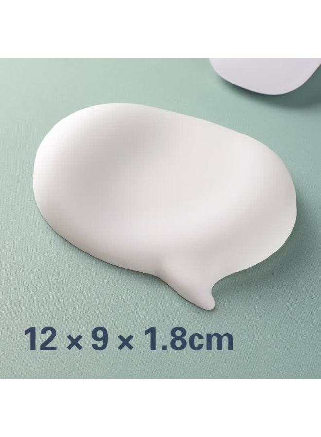 Kpte Chat Bubble Wrist Rest Mouse Pad Silicone Cushion Wrist Support Office Gaming Computer Mouse Pad Thickened Single Hand - Image 1