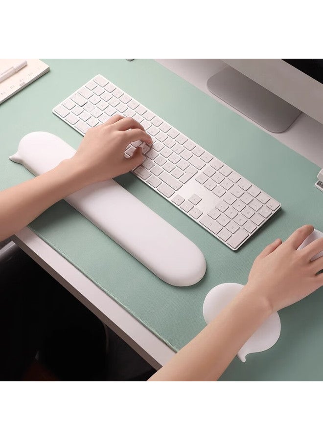 Kpte Chat Bubble Wrist Rest Mouse Pad Silicone Cushion Wrist Support Office Gaming Computer Mouse Pad Thickened Single Hand - Image 2