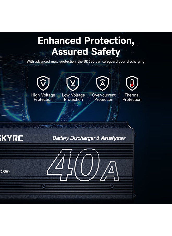 SKYRC - SKYRC Battery Discharger & Analyzer 40A 350W NiMH LiHV Battery Discharger for Remote Control Car Drone - Image 1