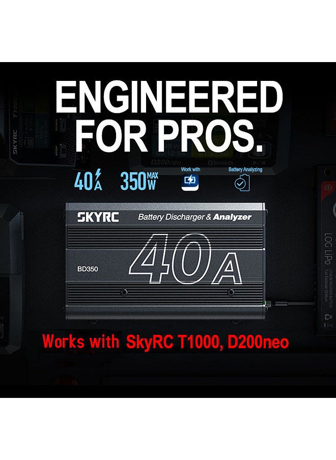 SKYRC - SKYRC Battery Discharger & Analyzer 40A 350W NiMH LiHV Battery Discharger for Remote Control Car Drone - Image 1
