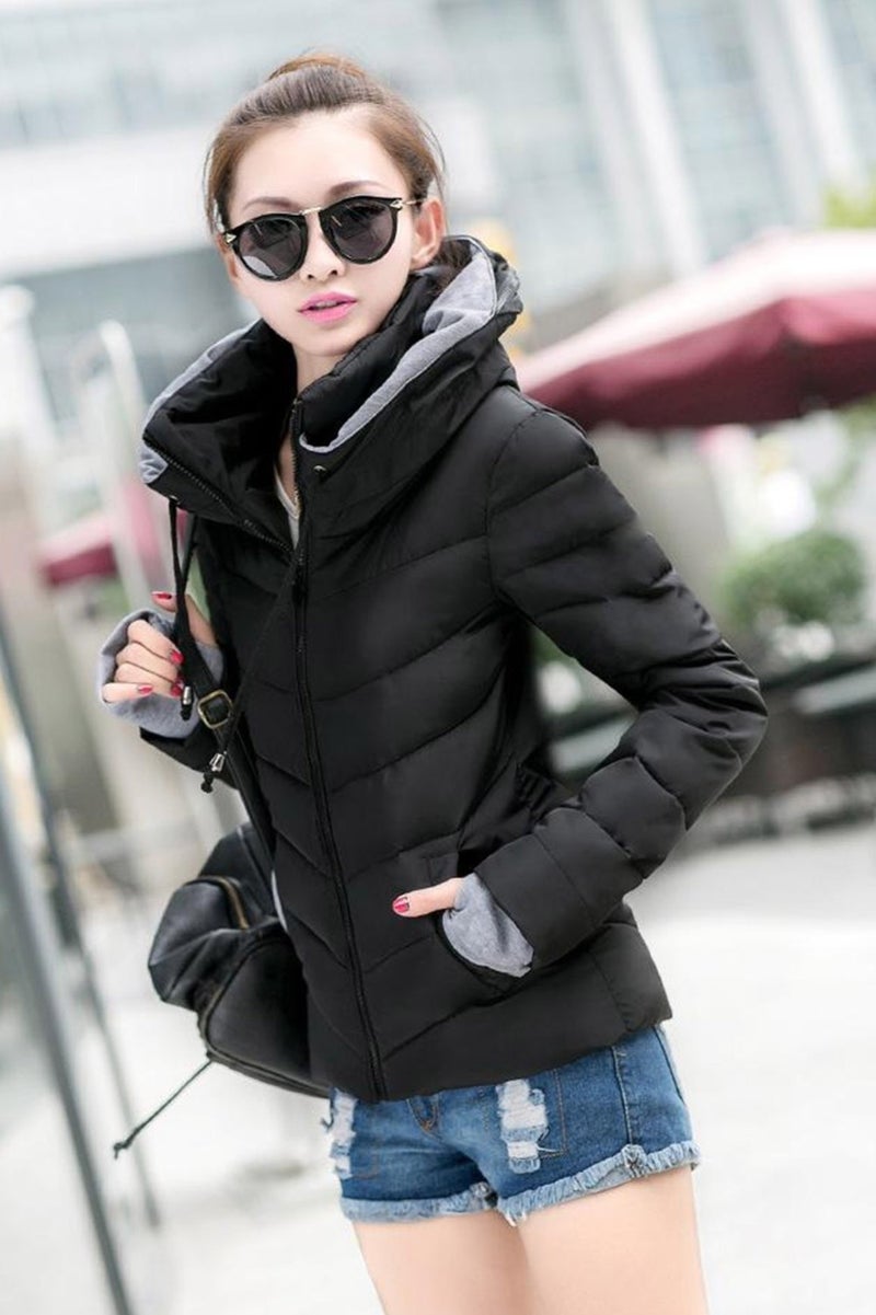 Barbora Daily Waterproof Winter Puffer Women's Coat 801BLACK  - Image 2