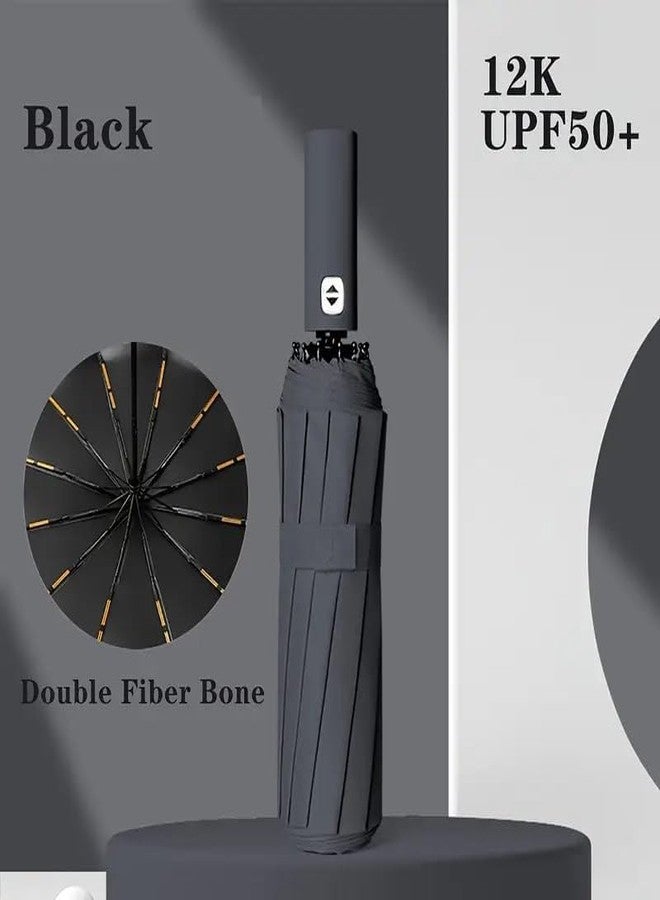 NPB Store Foldable Automatic Open & Close Umbrella | Lightweight Foldable Umbrella |Big Size|Durable Frame Windproof Umberalla for Rain, Sun & UV Protection for Kids & Adults - Image 5