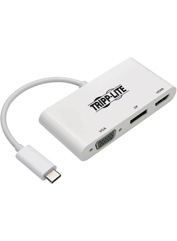 تريب لايت محول تريب لايت U444-06N-HVDPW من USB-C إلى HDMI وDisplayPort وVGA ثلاثي الشاشات بدقة 4K - Image 1