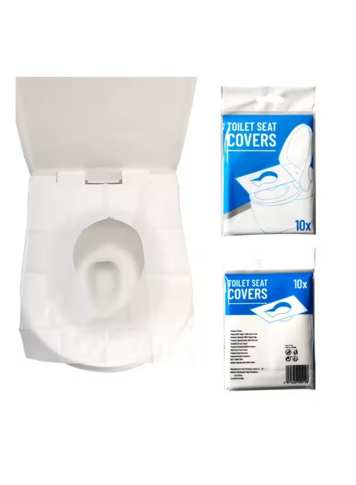 i diD Disposable Toilet Seat Cover Paper – 10 Pieces (1 Pack), Hygienic & Antibacterial, Ideal for Travel & Public Restrooms - Image 1