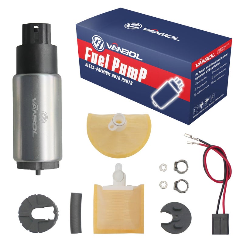 VANBOL Electric Fuel Pump Install Kit Fit Toyota Pontiac Scion Nissan Lexus Honda Ford High Flow Universal Automotive 12v Gasoline Replaces Compatible E2068 GSS341 E8229 E8577M SP8022M E8213 EFP382A