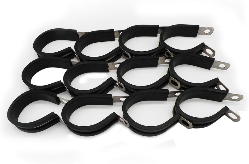 ROADFORMER 1" Cable Clamp Stainless Steel Insulated Rubber Cushioned – 12 Pack - Image 5