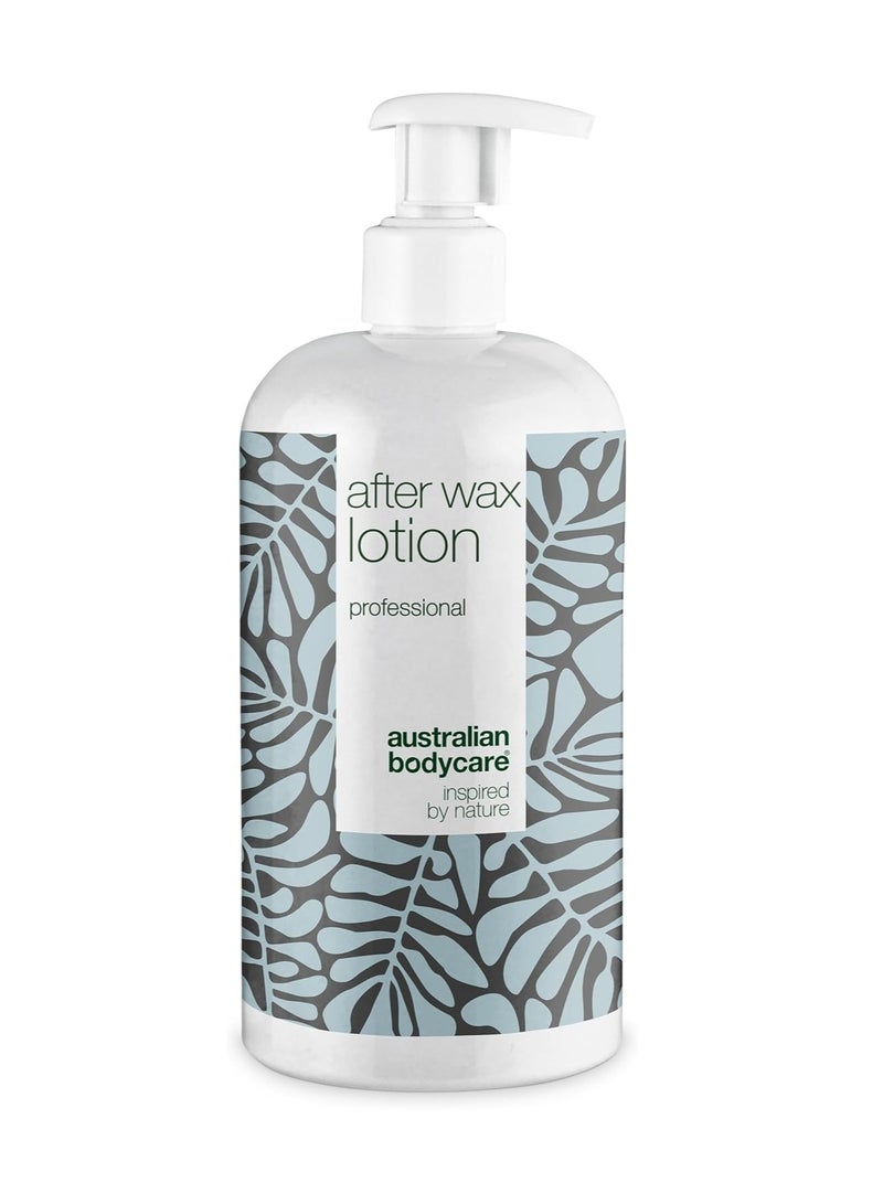 أستراليان بودي كير لوشن ما بعد إزالة الشعر بالشمع احترافي 500 مل للاستخدام بعد إزالة الشعر بالشمع من منطقة البكيني أو البرازيلي يقلل من ظهور الشعر الناشئ تحت الجلد والنتوءات الحمراء والجلد المتهيج بعد إزالة الشعر بالشمع - Image 1