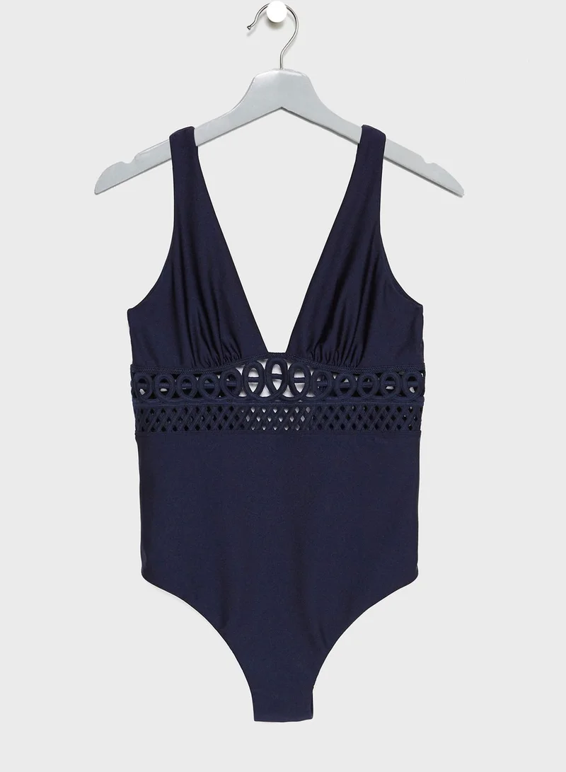 Ted Baker Embroidered Swimsuit