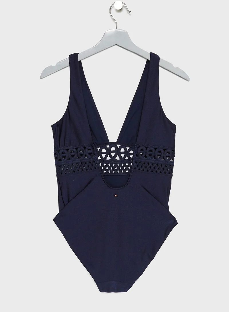 Ted Baker Embroidered Swimsuit
