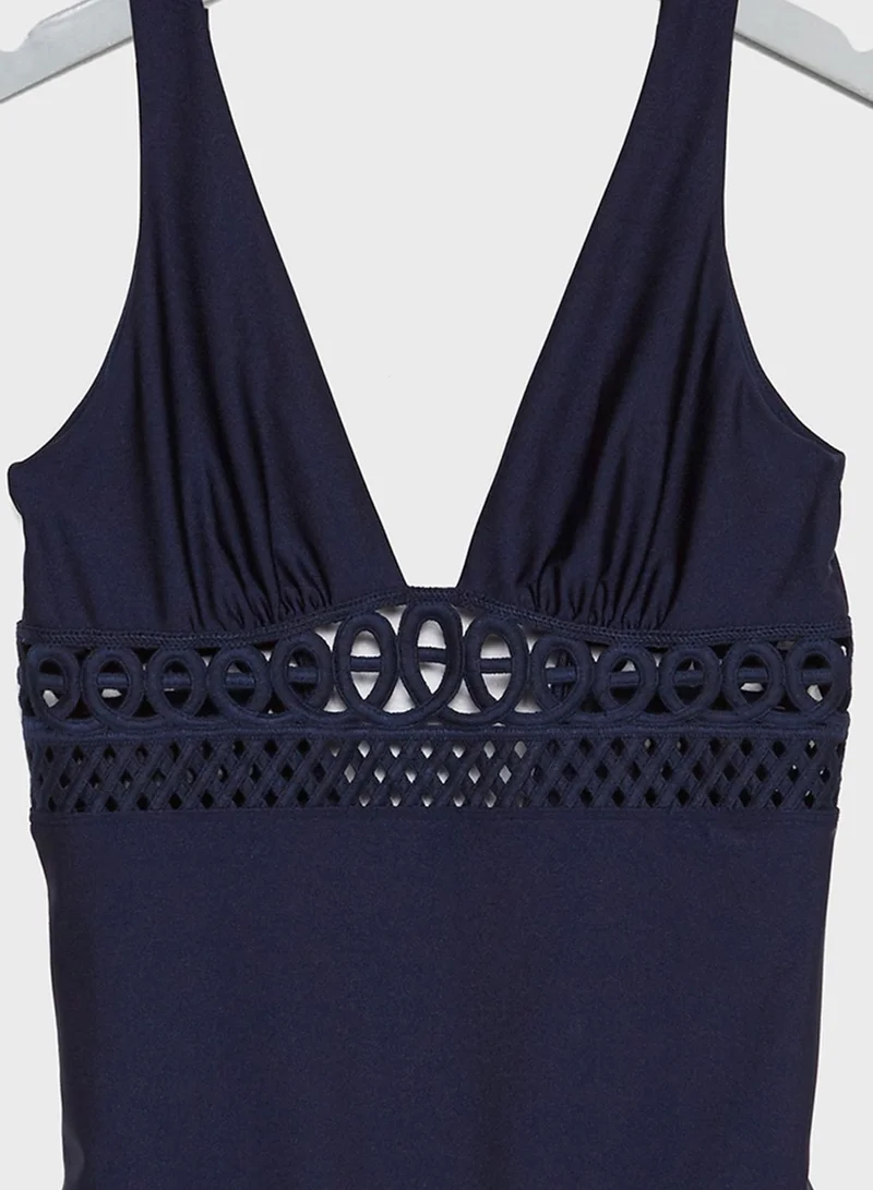 Ted Baker Embroidered Swimsuit