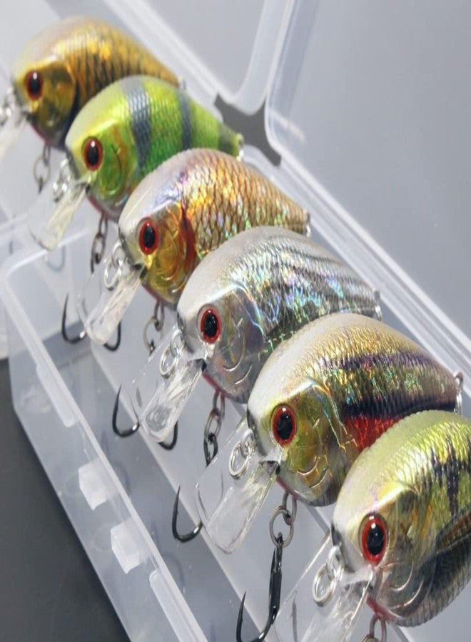 wLure Minnow Crankbait for Bass Fishing Bass Lure Jerkbait Fishing Lure (HC15KB, with Tackle Box) - Image 3