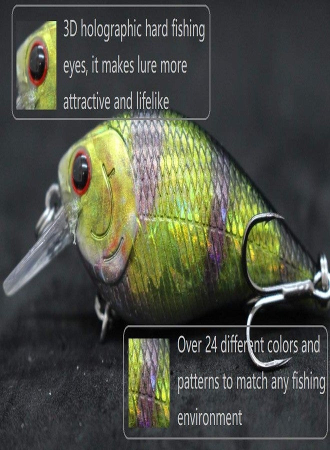 wLure Minnow Crankbait for Bass Fishing Bass Lure Jerkbait Fishing Lure (HC15KB, with Tackle Box) - Image 5