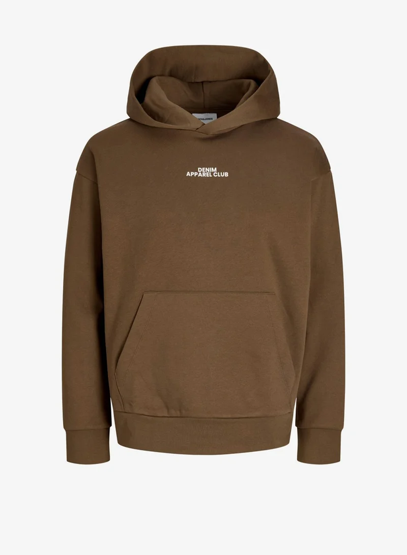 Casual Logo Zip Hoodie