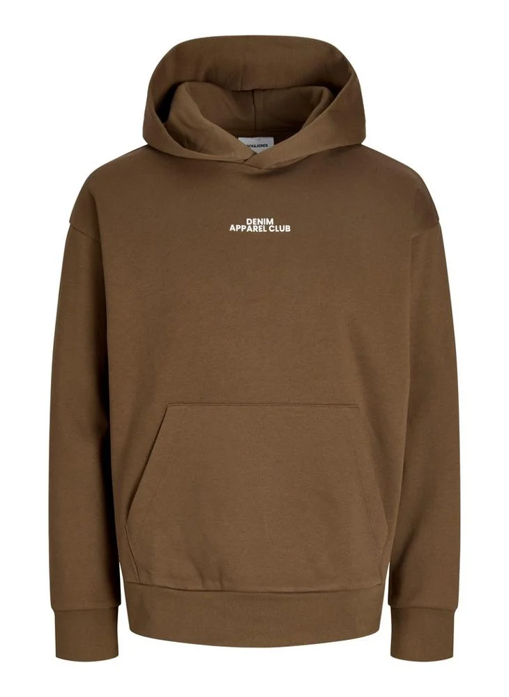 Casual Logo Zip Hoodie