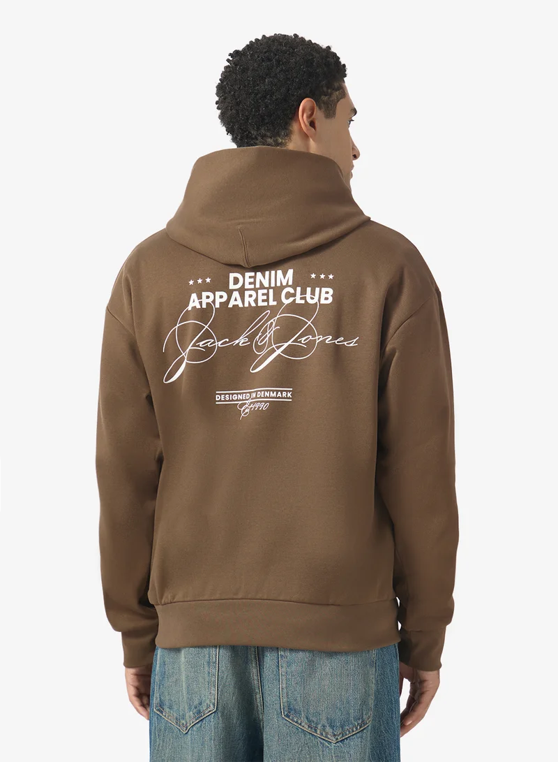 JACK & JONES Casual Logo Zip Hoodie