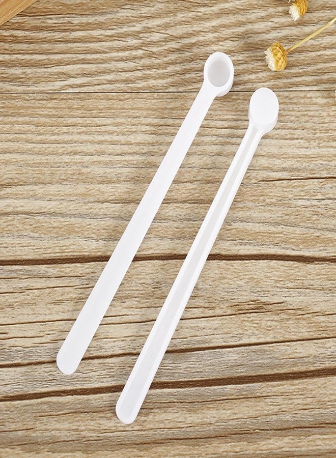 LJJCSFF 100pcs 0.25ml Mini Powder Scoops Plastic Measuring Spoons Supplies Teaspoon Micro Scoop Teaspoon Tiny Little Measuring Spoons For Cosmetics Medicines Seasoning - Image 4
