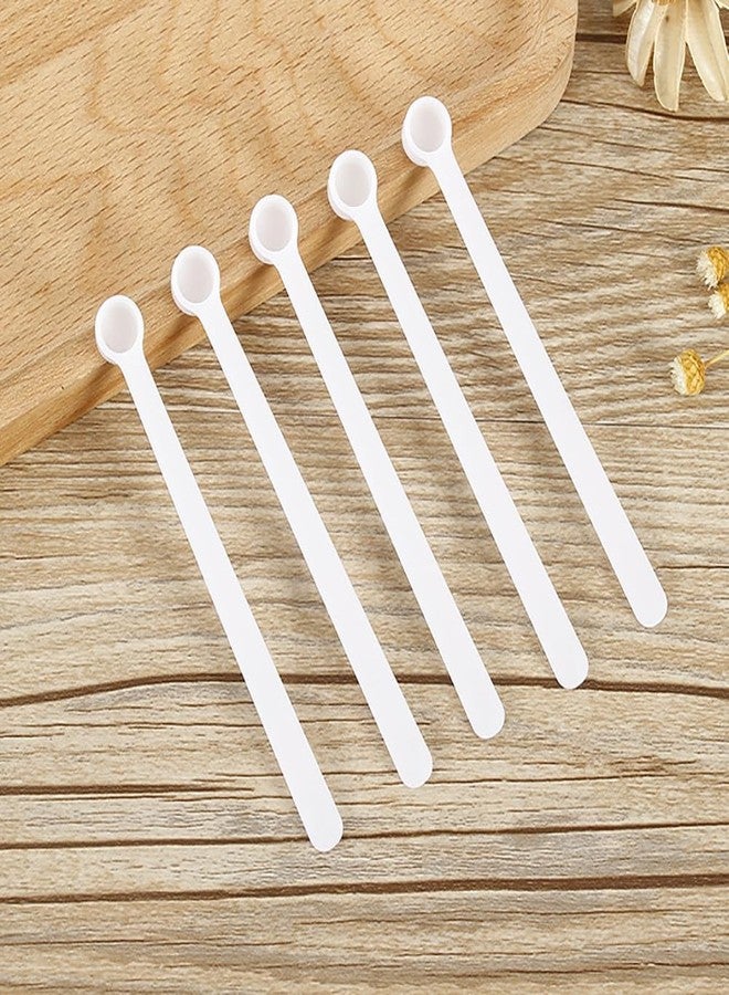 LJJCSFF 100pcs 0.25ml Mini Powder Scoops Plastic Measuring Spoons Supplies Teaspoon Micro Scoop Teaspoon Tiny Little Measuring Spoons For Cosmetics Medicines Seasoning - Image 5