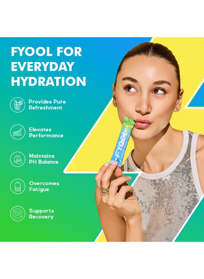 فيوول فيول مسحوق ترطيب إلكتروليت | إلكتروليتات + فيتامينات ومعادن | بدون سكر أو سعرات | يعزّز الطاقة | خالٍ من الغلوتين | ضروري للسفر | نكهة الليمون | عبوة من قطعتين - Image 4