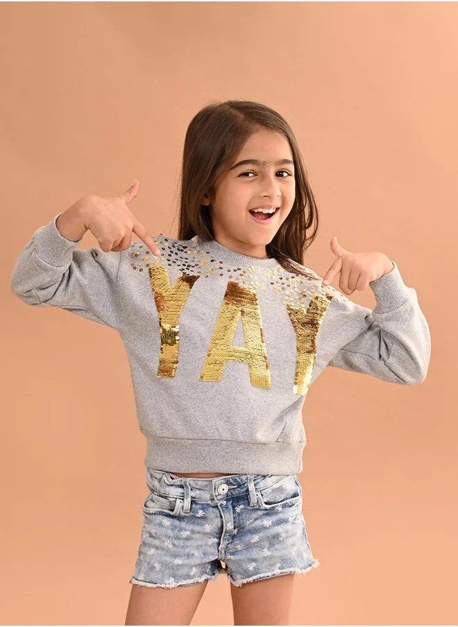LILPICKS Girls Full Sleeves Sweatshirt