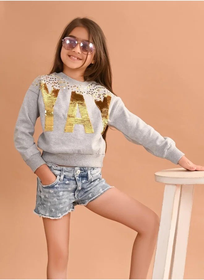 LILPICKS Girls Full Sleeves Sweatshirt
