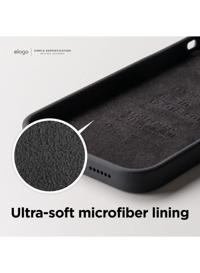 Liquid Silicone Case Designed for iPhone 13 Pro Max Case, Ultra Slim Shockproof Protective Phone Case with Soft Microfiber Lining, 6.7'', Black - Image 3