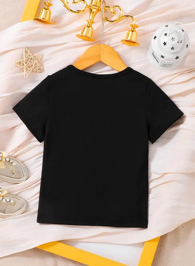 Take Two Girls Black Ramadan Graphic T-Shirt