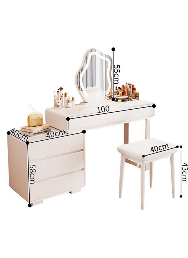 Elegant and Efficient Smart Dressing Table for Contemporary Living Spaces with LED Mirror