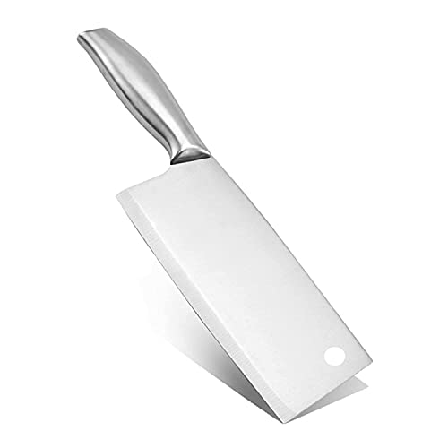 VELINEX® Stainless Steel Meat Cleaver Knife – Heavy Duty Sharp Blade for Meat, Chicken, Bone & Vegetables | Full Metal Handle Kitchen Chopper Knife (1 Pc) - Image 1