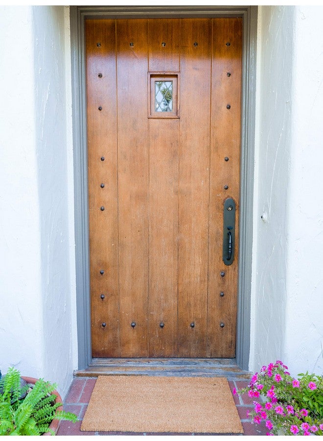 KAF Home Coir Doormat with Heavy-Duty, Weather Resistant, Non-Slip PVC Backing | 17 by 30 Inches, 0.6 Inch Pile Height | Perfect for Indoor and Outdoor Use (Blank) - Image 2