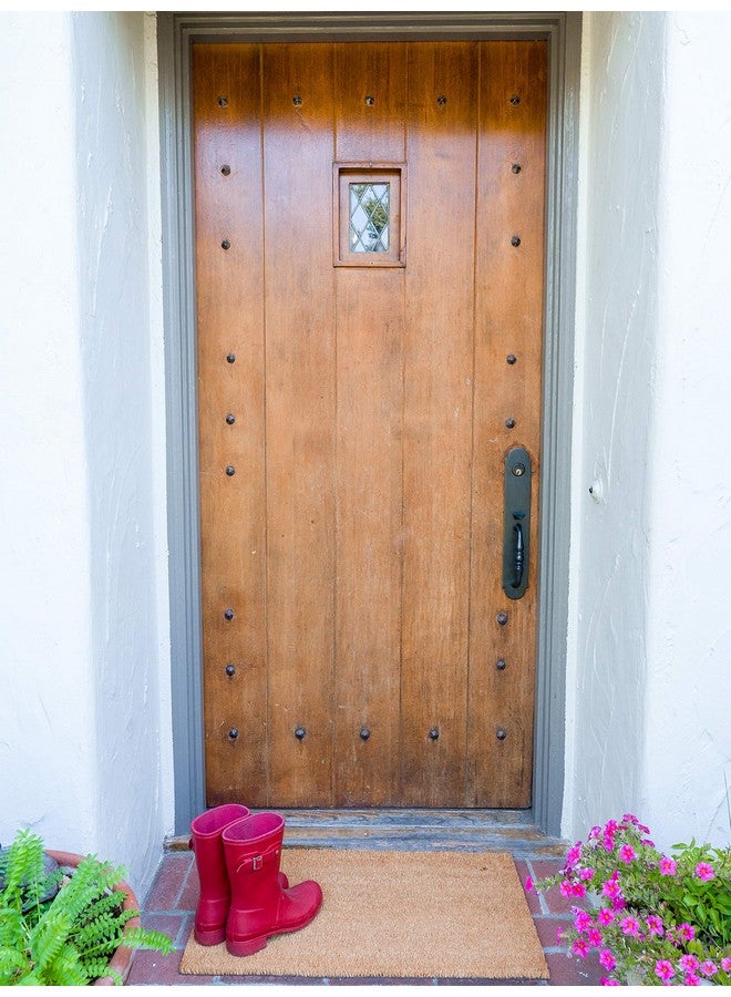 KAF Home Coir Doormat with Heavy-Duty, Weather Resistant, Non-Slip PVC Backing | 17 by 30 Inches, 0.6 Inch Pile Height | Perfect for Indoor and Outdoor Use (Blank) - Image 3