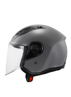 LS2 HELMET OF616 Airflow II HALF Face Helmet - Color: Black Nardo Grey - pzsku/Z06497D73B37D10570A5FZ/45/1741170397/becbf0ad-1915-48a5-862e-d49178251aef