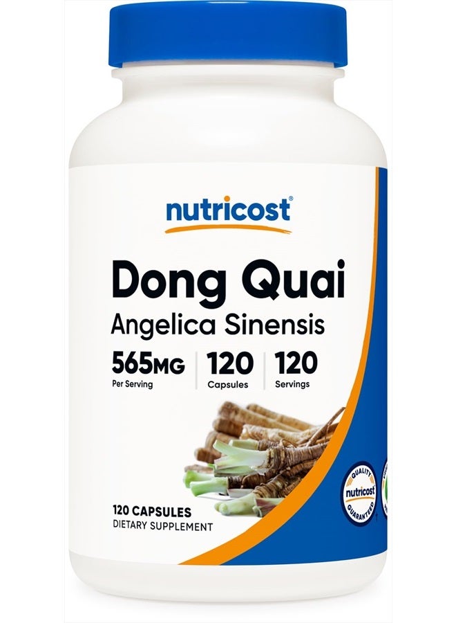 Nutricost Dong Quai 565mg, 120 Capsules - Gluten Free, Non-GMO, Vegetarian Capsules - Angelica Sinensis - Image 1