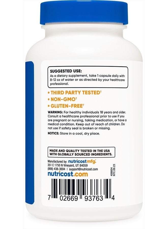 Nutricost Dong Quai 565mg, 120 Capsules - Gluten Free, Non-GMO, Vegetarian Capsules - Angelica Sinensis - Image 4