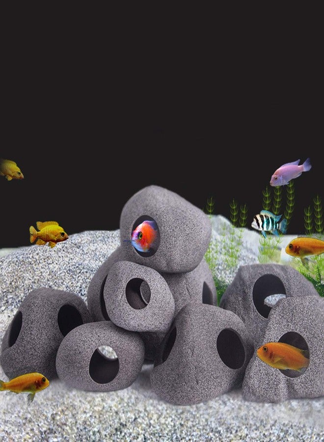 XMHF Aquarium Decoration Rock Caves, Hideaway for Shrimp Cichlid Hiding Breeding Spawning, Professional Hideout Decor for Fish - Image 3