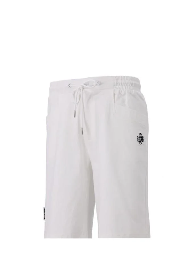 Selene Men Logo Detail Casual Shorts with Drawstring