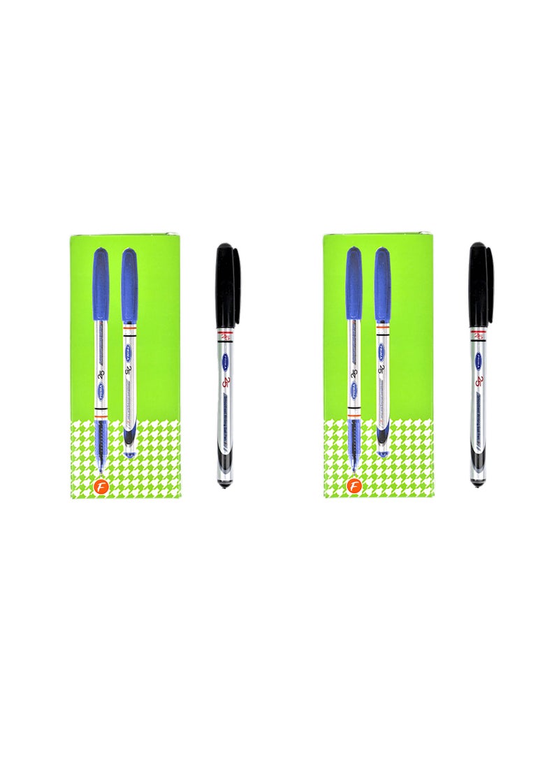 بريما عبوة من 10 أقلام بريما 25 سوداء برأس 0.7 مم (عبوتان) - Image 1