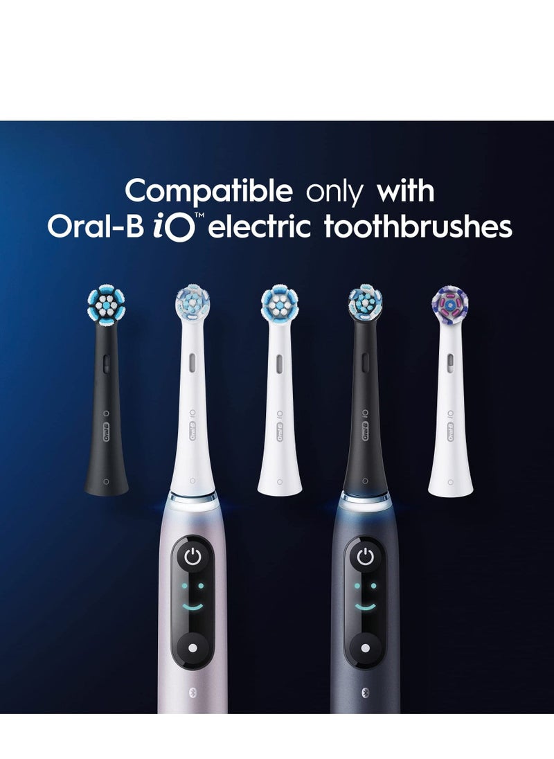 Oral-B - iO Ultimate Clean Electric Toothbrush Replacement With Head Twisted & Angled Bristles Pack of 4 - Image 1