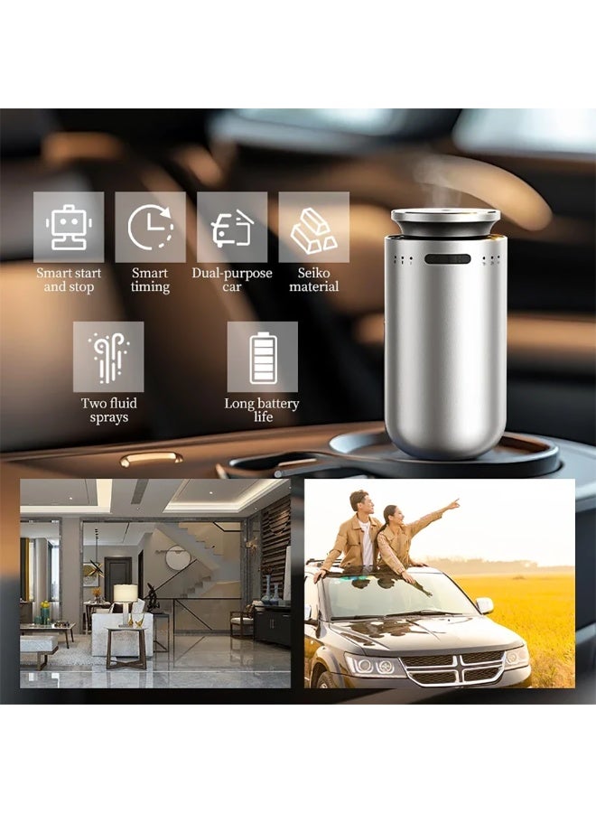 Smart Car Aroma Diffuser, 15ml Mini Electric Scent Air Machine USB Waterless Aromatherapy Perfume Essential Oil Diffuser with Three Adjustable Modes for Car Home Office Bedroom, M22 (Black) - Image 3