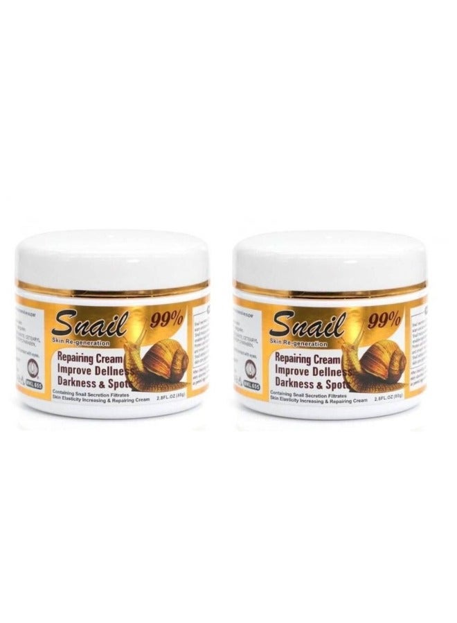 SNAIL 2Pcs Snail Repair Cream 80 Grams - Image 1