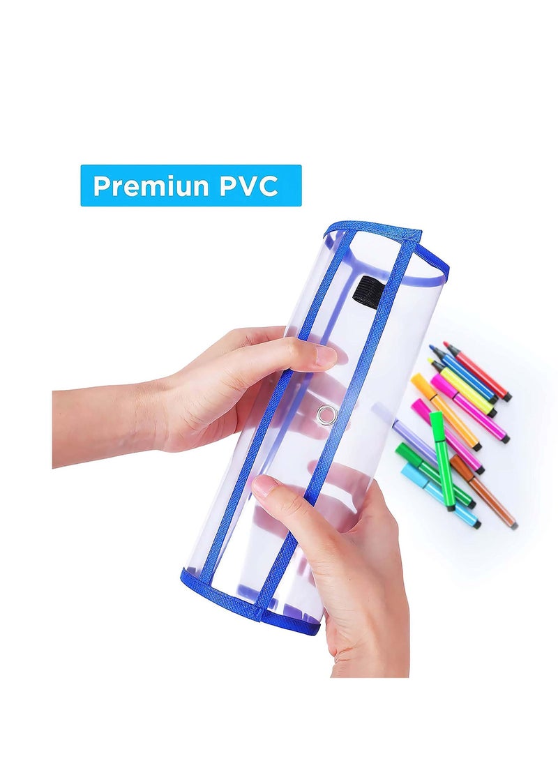 Y&D Dry-Erase Pockets, Clear Reusable Plastic Sleeves Assorted Colors Special Design Waterproof Pocket for Classroom, School, Office, Home Teachers, Students, Home, Offices and More  - Image 2