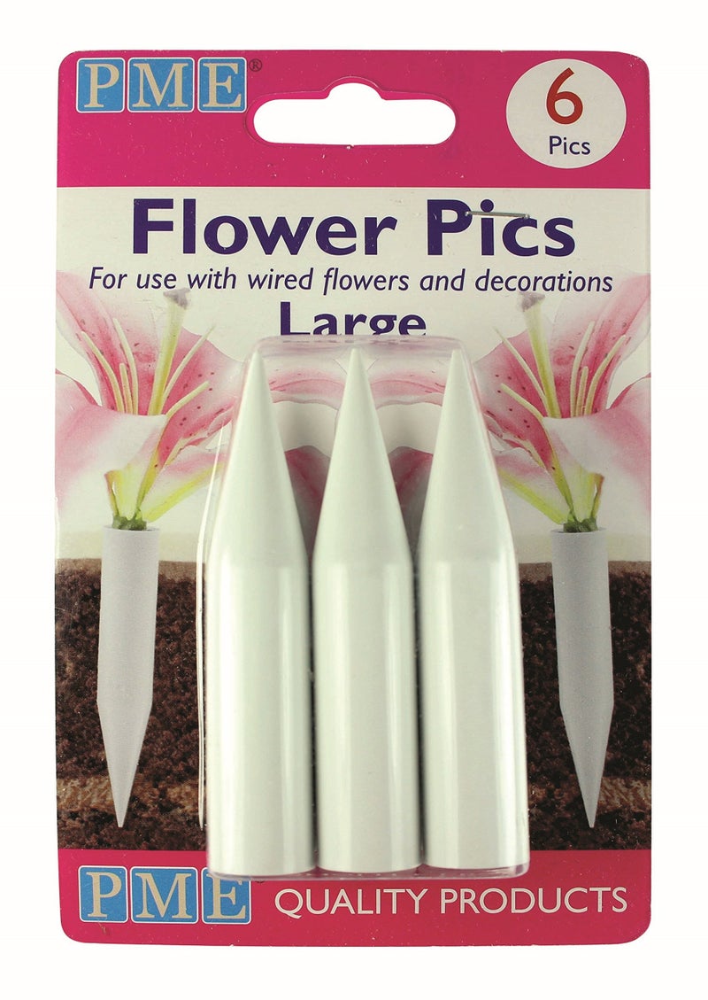 PME Large Flower Pics Pack of 6