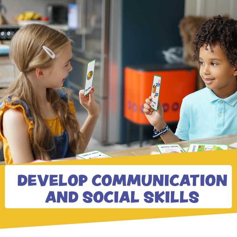 Amonev My Daily Routine Cards 27 Flash Cards for Visual aid Special Ed, Speech Delay Non Verbal Children and Adults with Autism or Special Needs - Image 5