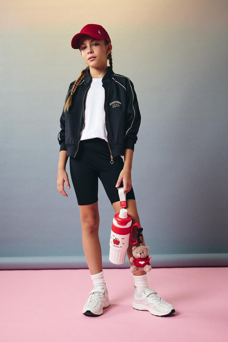 DeFacto Black Girl Relax Fit Crew Neck Long Sleeve Cardigan Casual - Image 2