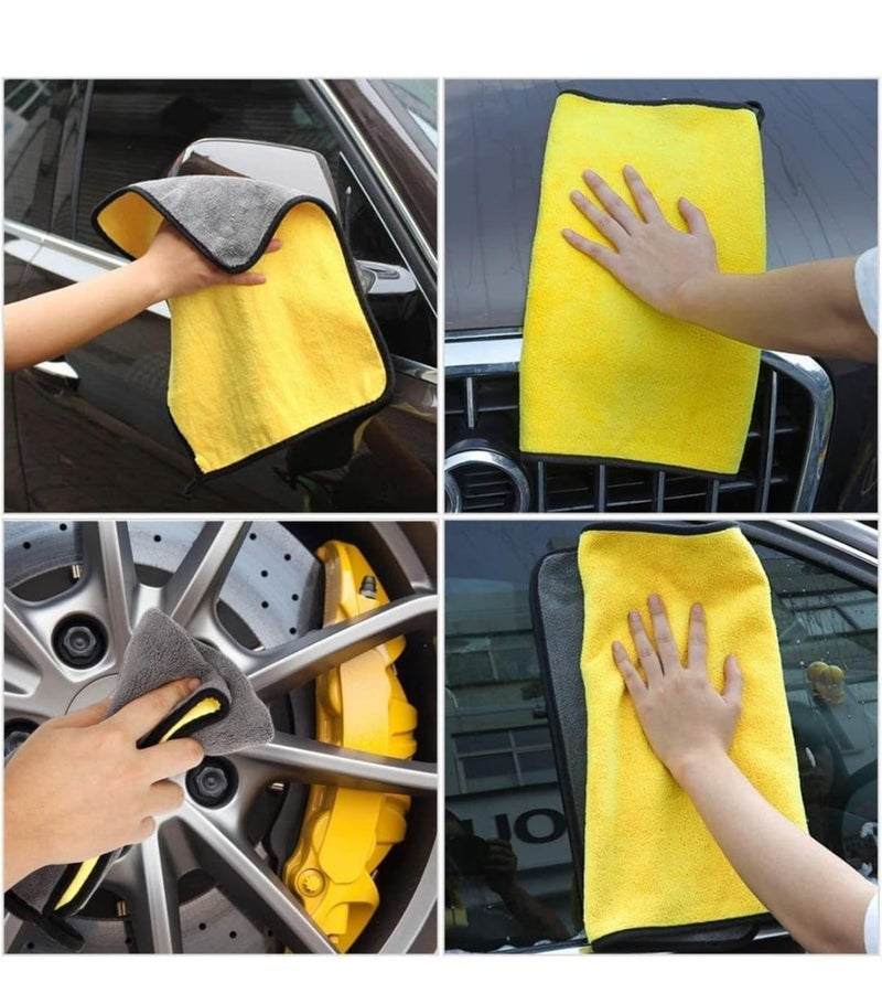 Veentus Multipurpose Microfiber 800 GSM 40cm x 40cm Towel Cloth Highly Absorbent Dust Lint-Free for All Vehicles Bikes Cars Detailing, Cleaning, Washing and Polishing Glass Kitchen (Pack of 1 PIS) - Image 2