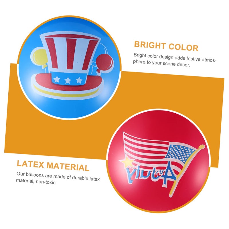 30 Pcs Red White Blue Latex Balloons For Fourth Of July Independence Day Party Decor - Image 4